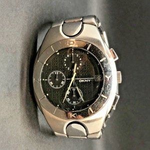 DKNY Men's Watch NY-5002 Chronograph Rear 41mm Quartz Movement Used